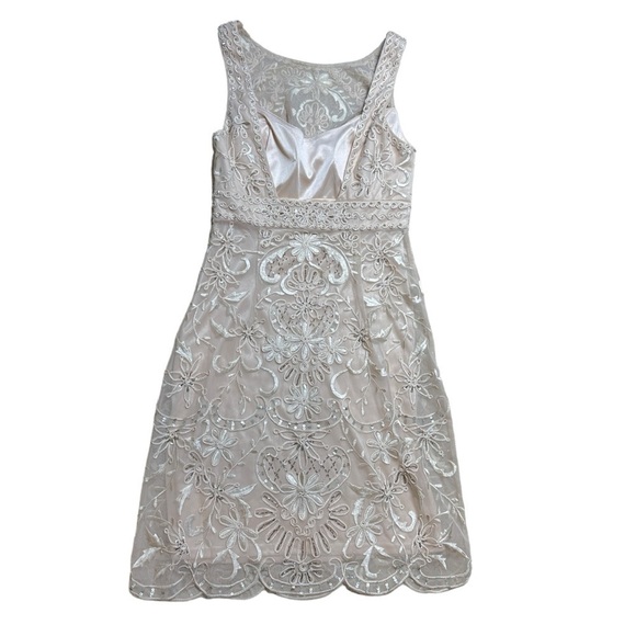 Sue Wong Nocturne Champagne Blush Embroidered Cocktail Dress Women’s US 4 - Picture 8 of 8